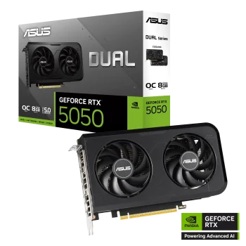 TARJETA DE VIDEO ASUS DUAL GEFORCE RTX 5050 8GB GDDR6 OC Edition