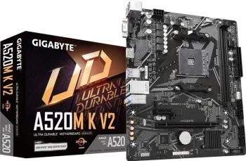 PLACA MADRE GIGABYTE A520M K V2, AM4