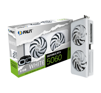 TARJETA DE VIDEO PALIT INFINITY 2 RTX5060 8GB OC GDDR7 128BIT, WHITE